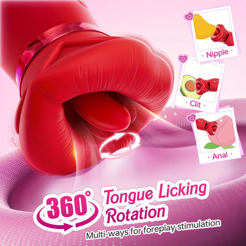 4in1 Mouth Sucking Vibrator 10 Tongue Licking Modes