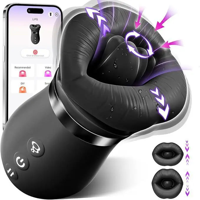 4in1 Mouth Sucking Vibrator 10 Tongue Licking Modes