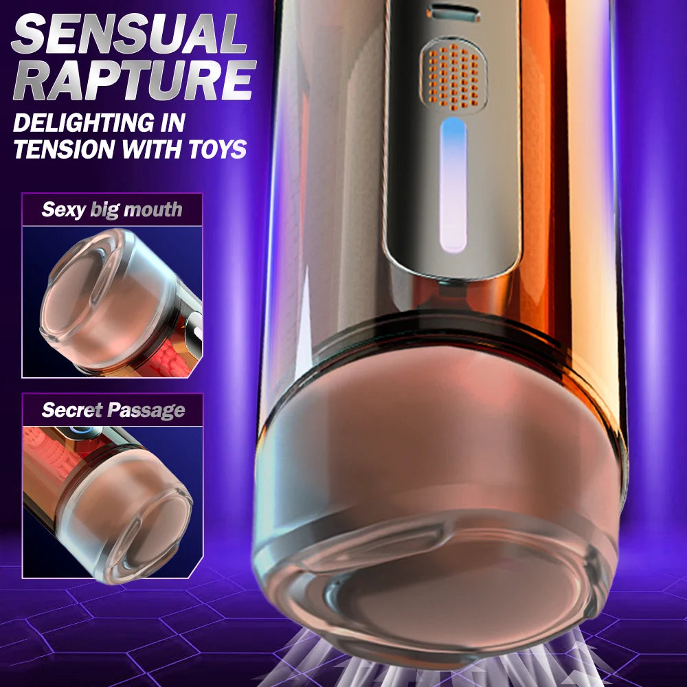 Automatic Male Masturbator Cup and Glans Trainer