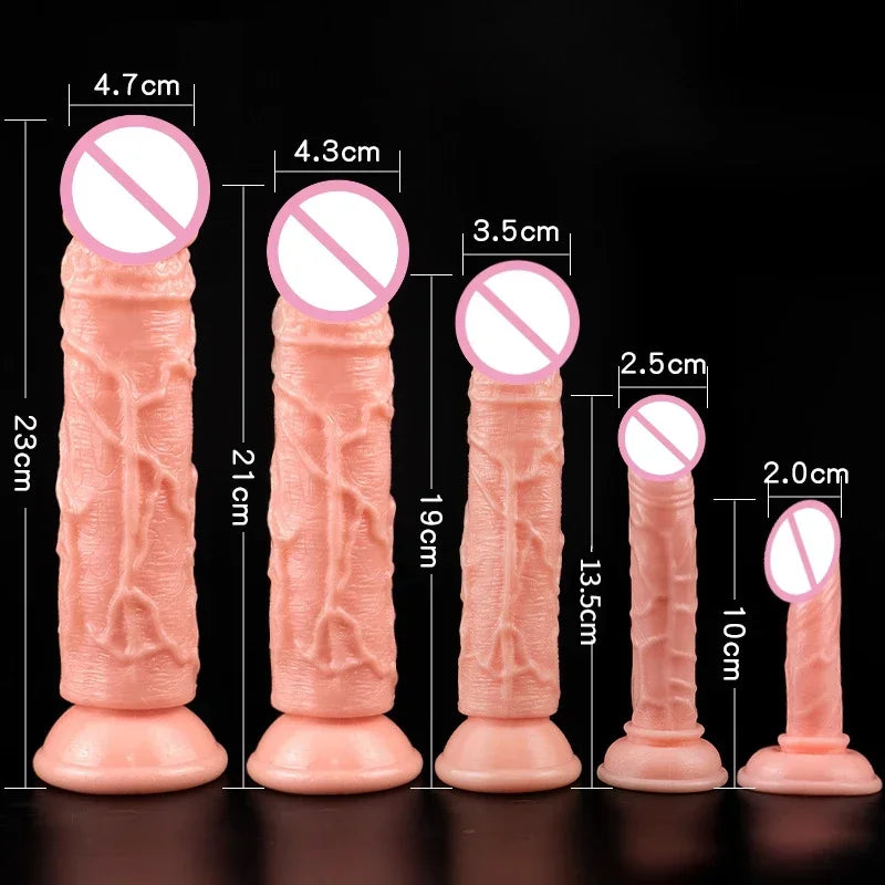 Realistic Dildo Skin Feeling suction cup
