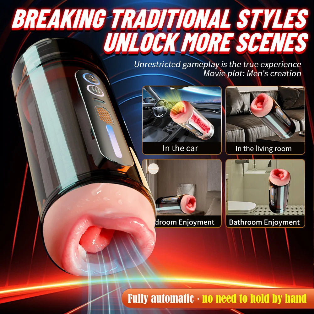 Automatic Male Masturbator Cup and Glans Trainer