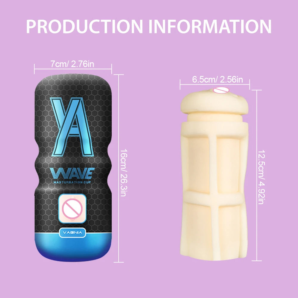 WAVE Realistic Male Masturbation Cup
