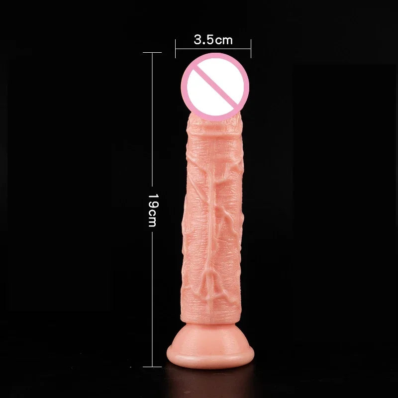 Realistic Dildo Skin Feeling suction cup