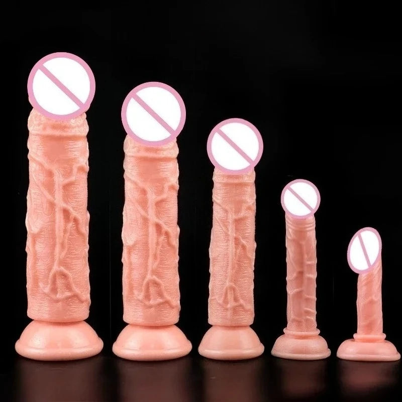 Realistic Dildo Skin Feeling suction cup